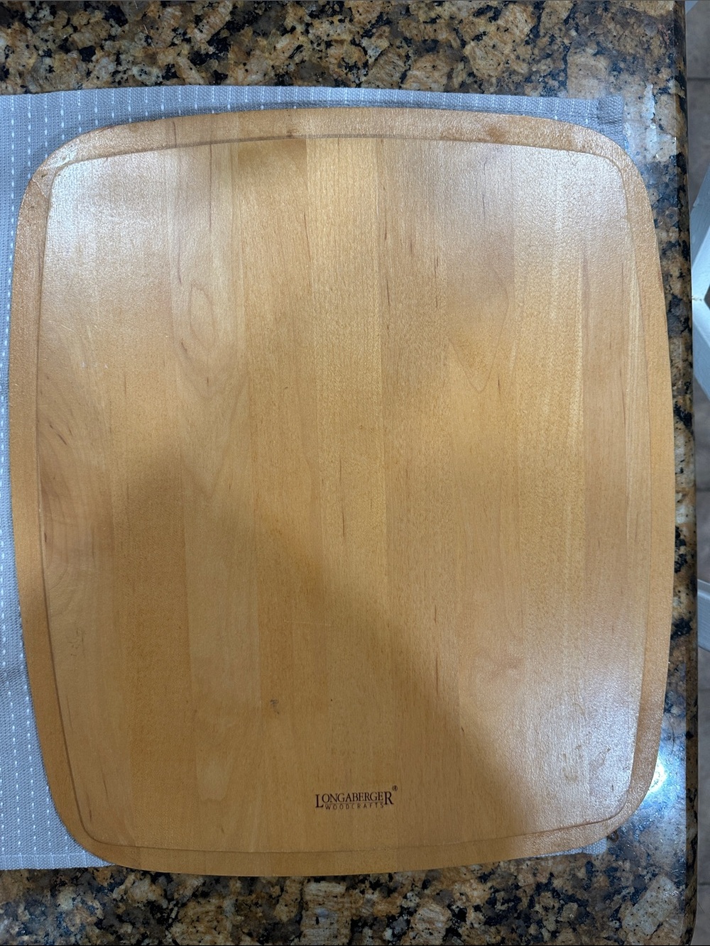 Longaberger Natural Wood Serving Board in Light Brown